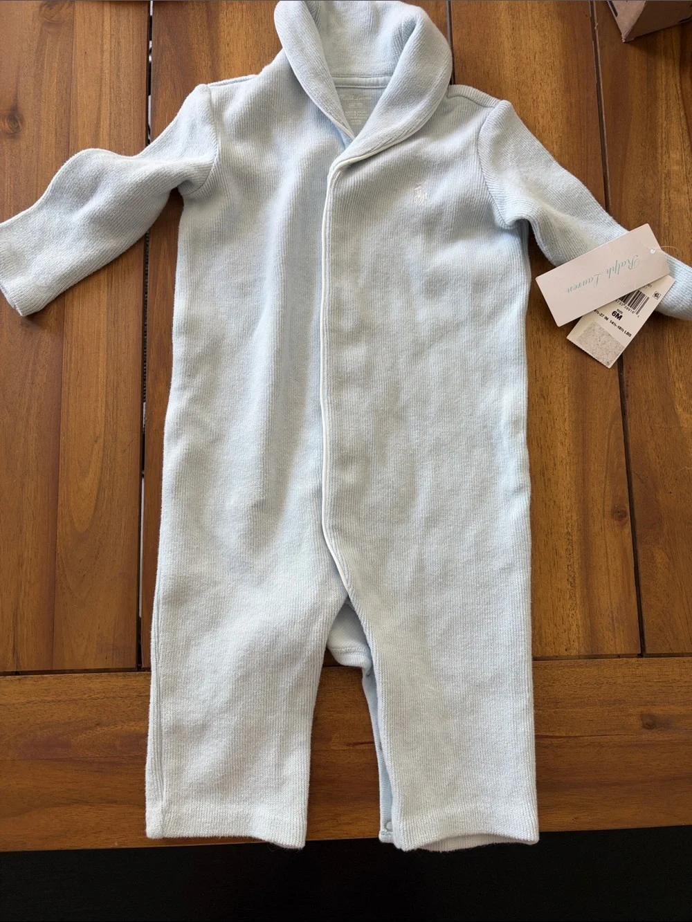Ralph Lauren Baby boy French-rib cotton overall 6mo